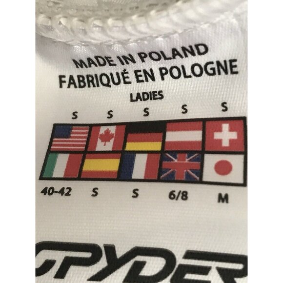 Spyder Ski Race Suit Womens Size Small S Black Pink Yellow Padded Skiing Ladies - Picture 8 of 9